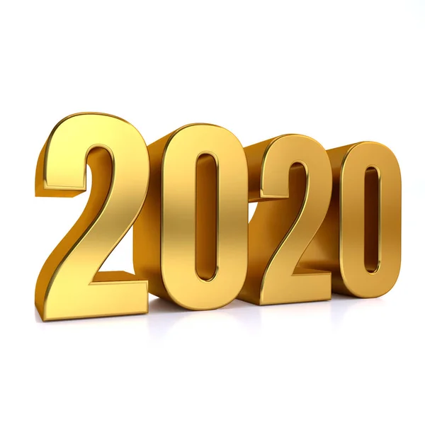 ใหม 2020 วเลข ทองค — ภาพถ่ายสต็อก