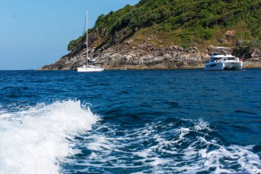 Tayland, Phuket, deniz, adalar, yaz, manzara, turizm, güneş, doğa, dalgalar, su, öğlen, yatlar, gemiler, botlar