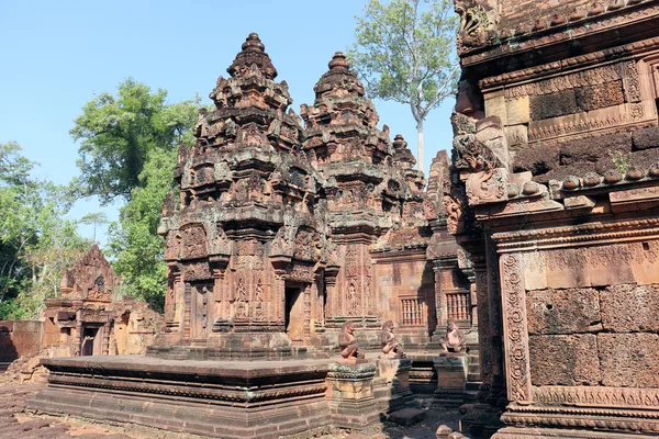 Manzara Tapınaklar Angkor Kamboçya Güneydoğu Asya Mimarisi — Stok fotoğraf