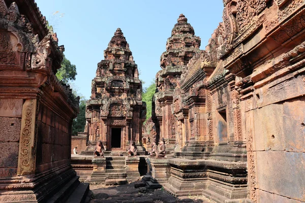 Vistas Templos Angkor Camboya Arquitectura Del Sudeste Asiático —  Fotos de Stock