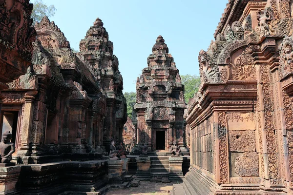 Vistas Templos Angkor Camboya Arquitectura Del Sudeste Asiático —  Fotos de Stock