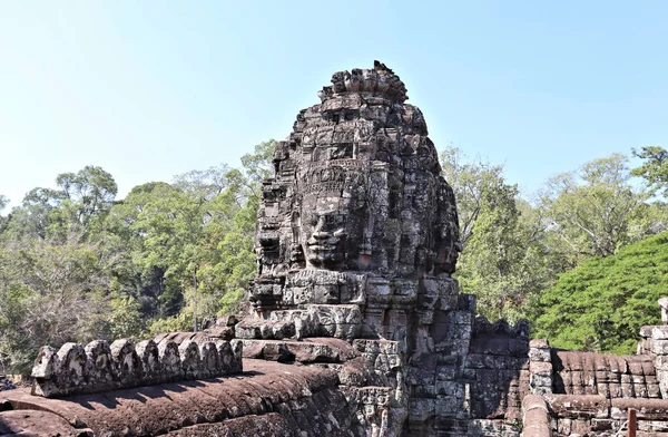 Vistas Templos Edificios Antiguos Camboya Rodeados Selva Tropical —  Fotos de Stock