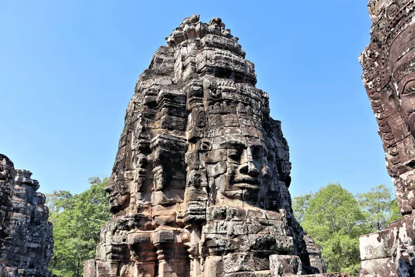 Views Temples Ancient Buildings Cambodia Surrounded Rainforest — 스톡 사진