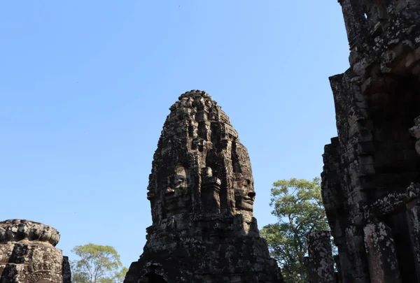 Views Temples Ancient Buildings Cambodia Surrounded Rainforest — 스톡 사진