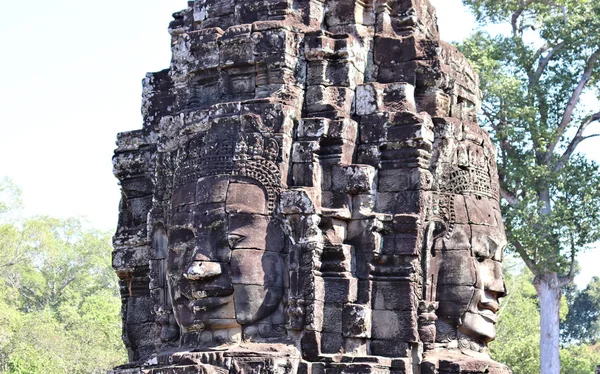 Vistas Templos Edificios Antiguos Camboya Rodeados Selva Tropical —  Fotos de Stock