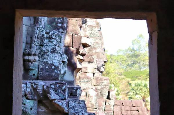 Vistas Templos Edificios Antiguos Camboya Rodeados Selva Tropical —  Fotos de Stock
