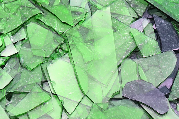 Background Broken Glass Rich Texture Material Different Shades Bunch Glass — 스톡 사진