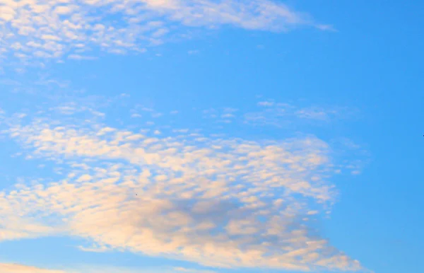 Background White Clouds Blue Sky Morning Asia — Stock Photo, Image