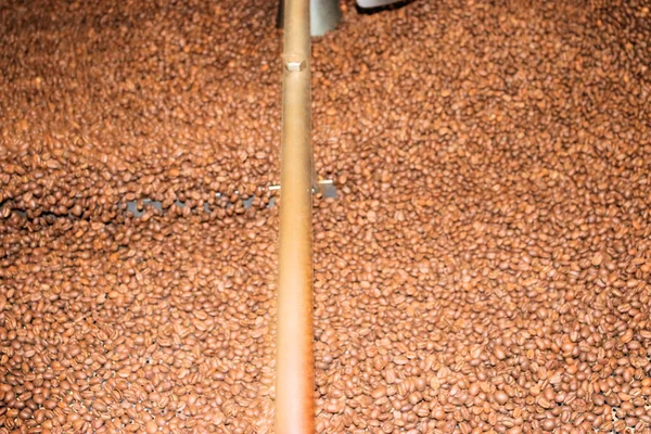 Caffè Colombiano Tostatrice Chicchi Caffè Produzione Caffè — Foto Stock