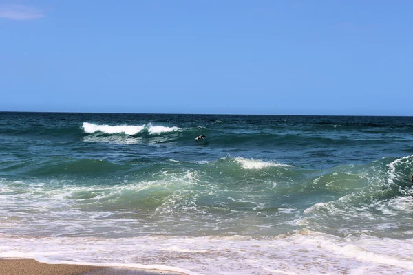 Olas Mar Caribe Colombia Mar Azul Playa — Foto de Stock