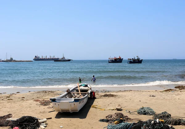 Wellen Der Karibik Kolumbien Blauer Ozean Und Strand — Stockfoto