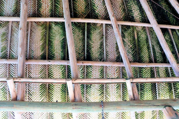 Casa Ecologia Feita Bambu Cana Madeira Nas Montanhas Colômbia — Fotografia de Stock