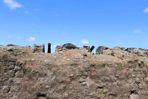 Ancien Fort Artillerie Sur Les Caraïbes Près Canal Panama Vieux — Photo