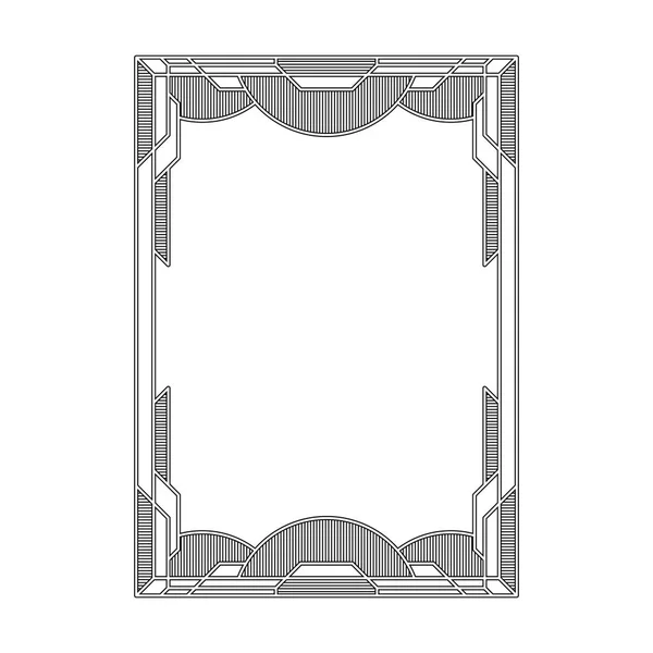 PRETO E BRANCO ABSTRACT FRAME DESIGN —  Vetores de Stock