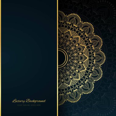 BLACK AND GOLD GREETING CARD clipart