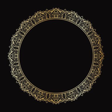 Dairesel Mandala Çerçeve Tasarımı