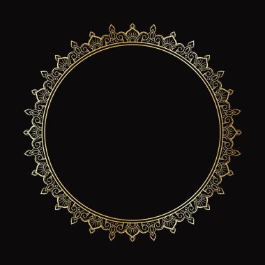 Dairesel Mandala Çerçeve Tasarımı