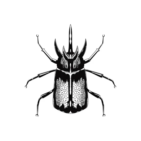 INSECT DE MANO DERECHO EN ESTILO DE VENTAJA — Vector de stock