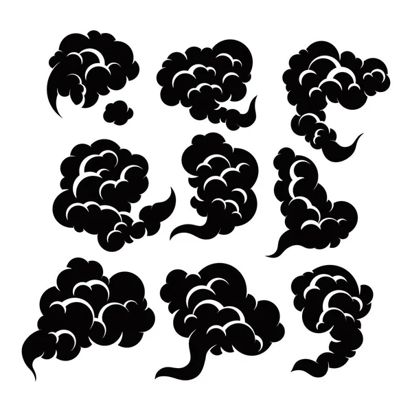 Ensemble Collecte Poids Fumer — Image vectorielle