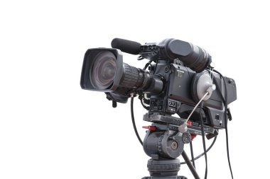 TV kamera tanıtım olay izole kayıt.
