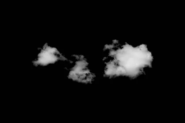 Clouds on black background — Stock Photo, Image