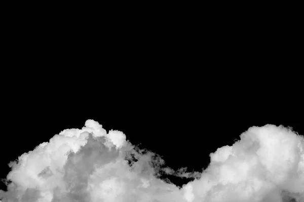 黑色背景的云彩 — 图库照片