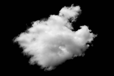 Siyah arkaplan üzerindeki bulutlar