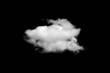 Siyah arkaplan üzerindeki bulutlar