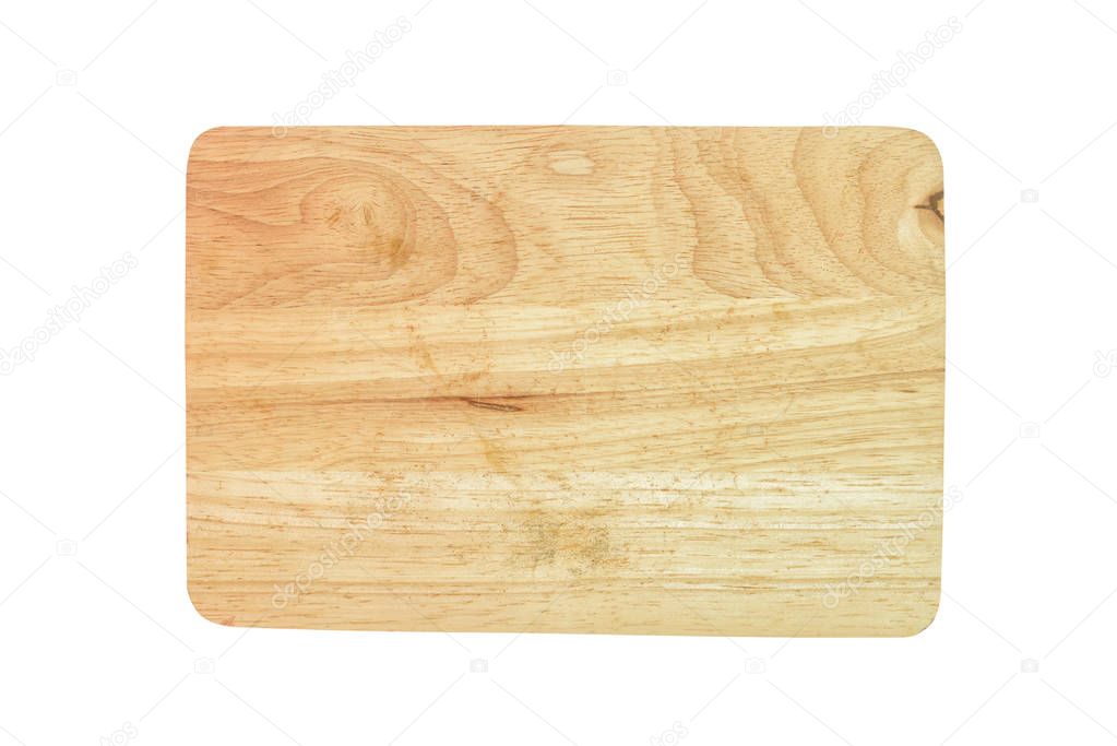 Cutting board isolated on white background. 