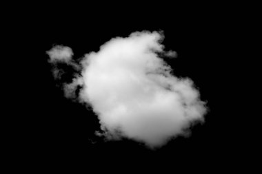 Siyah arkaplan üzerindeki bulutlar