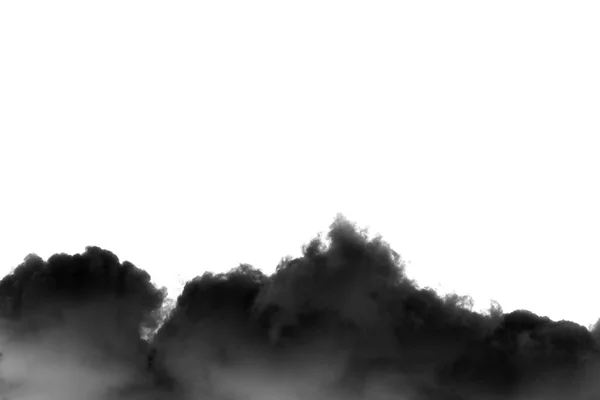 Dark clouds on white background — Stock Photo, Image