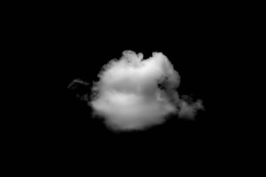 Siyah arkaplan üzerindeki bulutlar