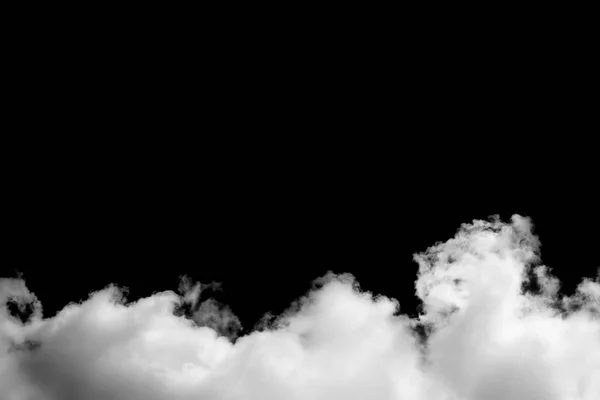 Nubes sobre fondo negro — Foto de Stock