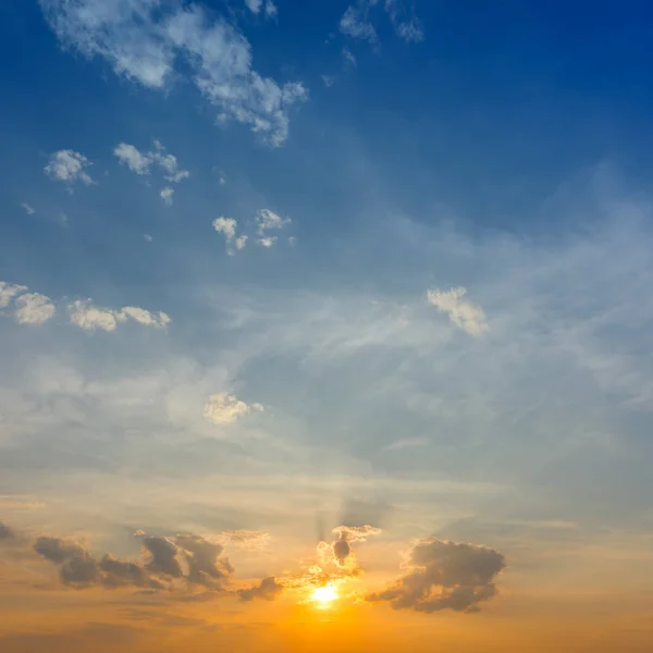 Sunset sky background — Stock Photo, Image