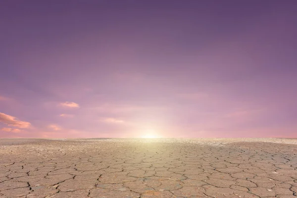 Sècheresse du sol paysage fissuré — Photo