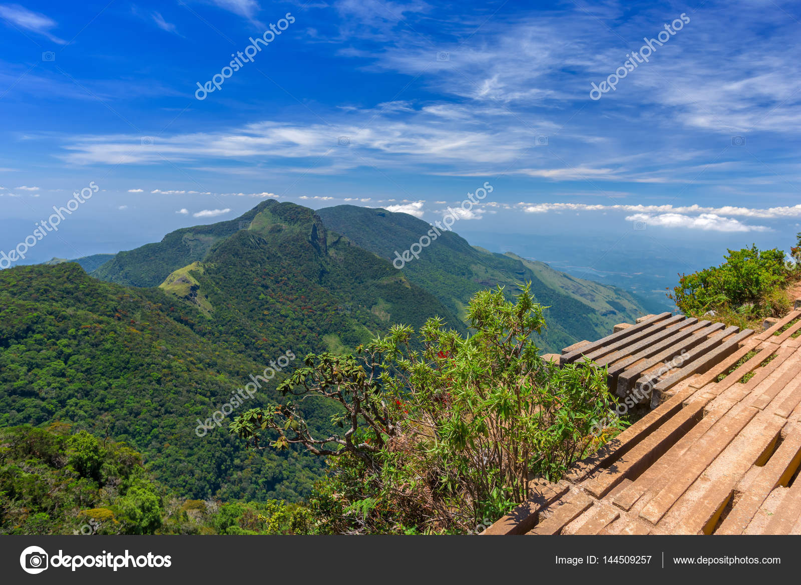 Wonderful And Beautiful Landscape Of World S End Within The Horton Plains National Park In Sri Lanka Stock Photo By C Yotrak3