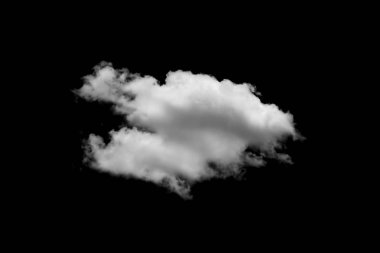 Siyah arkaplanda beyaz bulut