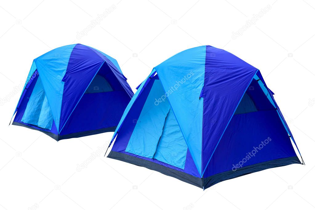 Tents isolated on white