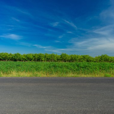 Asfalt yol ve kırsal kez bakıldı