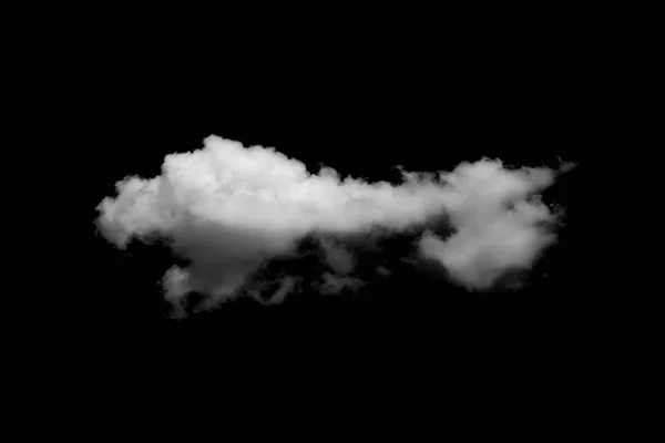 White Clouds on black background — Stock Photo, Image