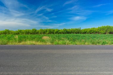 Asfalt yol ve kırsal kez bakıldı