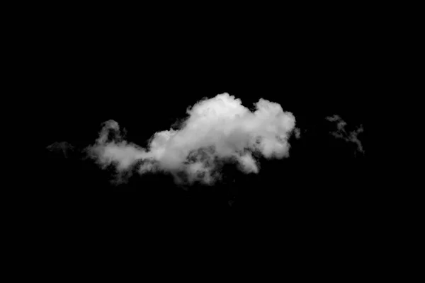 Fehér felhők fekete háttér — Stock Fotó