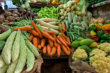 Taze ve organik sebze Çiftçi Market Sri Lanka.