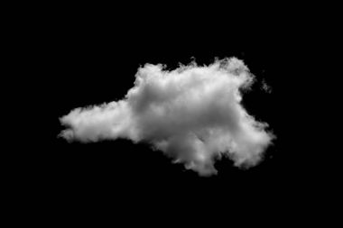 Siyah arkaplanda beyaz bulut