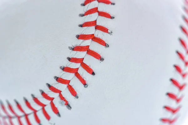 Закрыть бейсбольную нить — стоковое фото