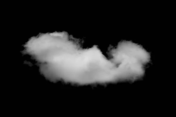 黒い背景の白い雲 — ストック写真