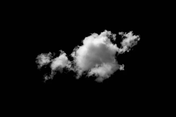 Fehér Felhő Fekete Háttér — Stock Fotó