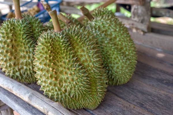 Detailní Záběr Durian Trhu — Stock fotografie