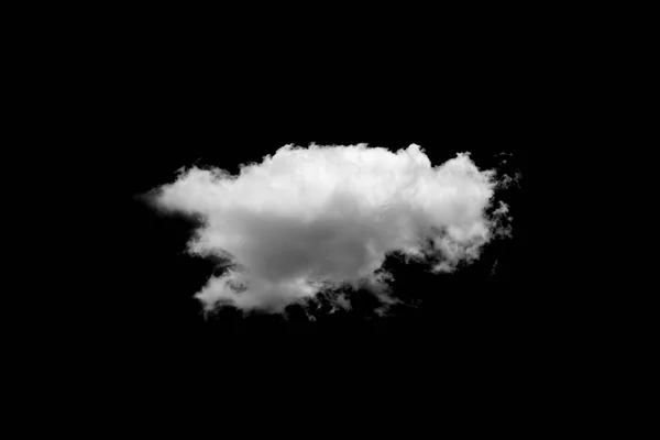 Nube Blanca Sobre Fondo Negro — Foto de Stock