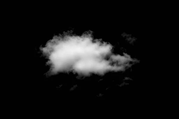 Белое Облако Черном Фоне — стоковое фото